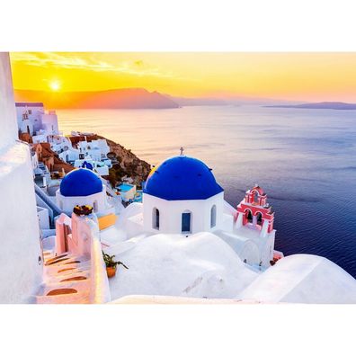 ENJOY Puzzle Sonnenaufgang über Santorin, Griechenland 1000 Teile