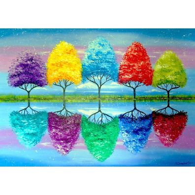 ENJOY Puzzle-Bäume mit bunter Geschichte 1000 Teile