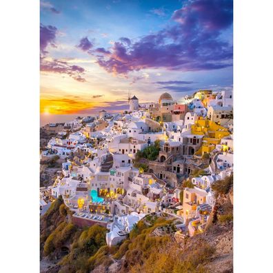 ENJOY Puzzle Sonnenuntergang über Santorini 1000 Teile