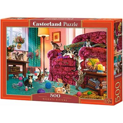 Castorland Puzzle Freche Kätzchen 500 Teile
