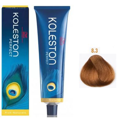Koleston Perfect Permanent Haarfärbemittel 8/3 Hellblond Gold 60 ml