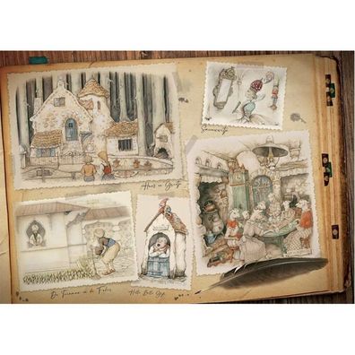 JUMBO Puzzle Buch der Märchen Efteling 1000 Teile