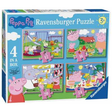 Ravensburger Peppa Pig Puzzle: Spaßtage 4in1 (12,16,20,24 Teile)