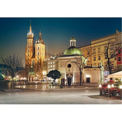 CHERRY PAZZI Puzzle Königlicher Marktplatz in Krakau, Polen 1000 Teile