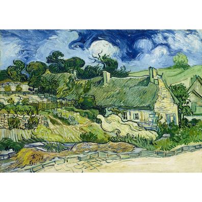 ENJOY Puzzle Vincent Van Gogh: Reetgedeckte Häuschen in Cordeville 1000 Teile
