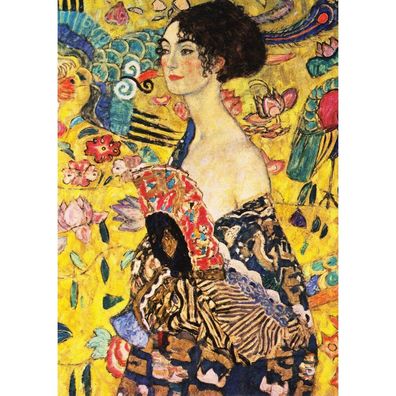 ENJOY Puzzle Gustav Klimt: Dame mit Fächer 1000 Stück