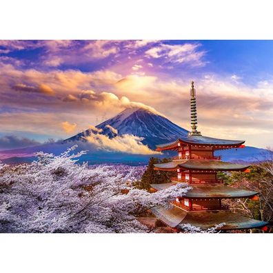 ENJOY Puzzle Berg Fuji im Frühling, Japan 1000 Teile