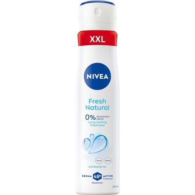 NIVEA Natural Fresh Deodorant Spray für Frauen 250ml