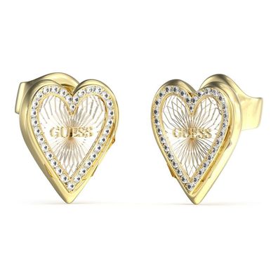 Schöne zweifarbige Ohrringe Love Me Tender JUBE03237JWYGRHT/U