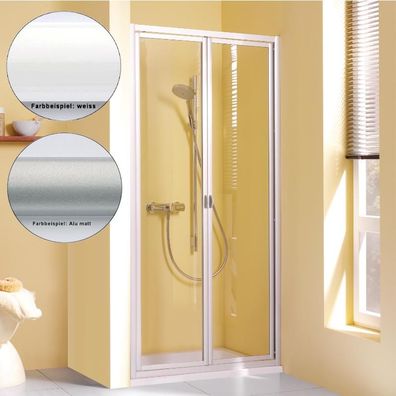 Fara 4 Dusch-Klapptür für Nische / Seitenwand, 800/900mm, Alu-Profil