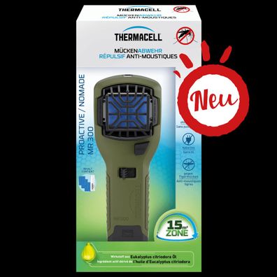 Thermacell Handgerät Grün mit biologischem Wirkstoff