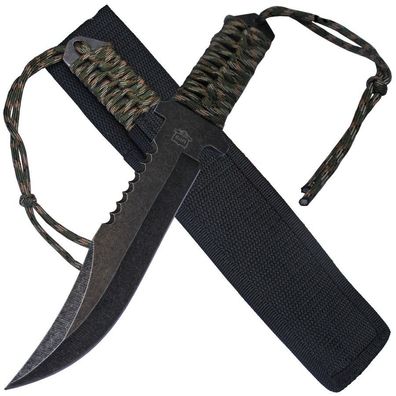MP9 Outdoormesser Survivalmesser V-Kong IV Teilzahnung Paracord Umwicklung Nylonetui