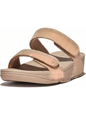 FitFlop Damen Sandalen Lulu Adjustable Shimmerlux Slides FZ9