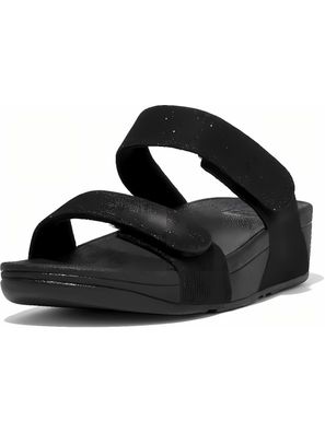 FitFlop Damen Sandalen Lulu Adjustable Shimmerlux Slides FZ9