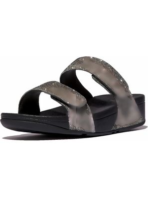 FitFlop Damen Sandalen Lulu Adjustable Shimmerlux Slides FZ9