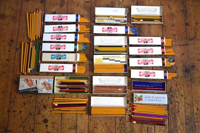 Konvolut: 200 Stifte KOH-I-NOR Hardtmuth Farber Castell Antik Alt Bleistift Farbstift