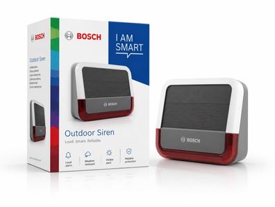 Funkalarm Bosch Smart Home Außensirene mit Solarpanel – dreifacher Schutz für Ihr Zuh