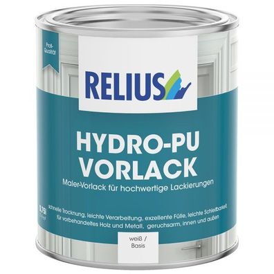 Relius Hydro-PU Vorlack weiß / Basis W 2,5 Liter