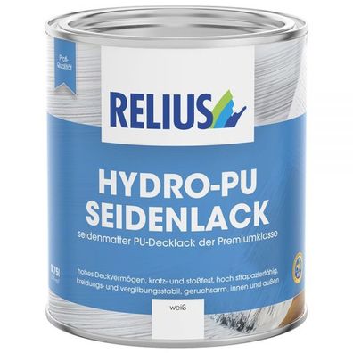 Relius Hydro-PU Seidenlack weiß 0,75 Liter