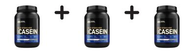 3 x Optimum Nutrition 100% Casein Gold Standard (908g) Cookies and Cream