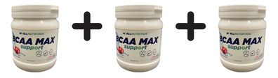 3 x Allnutrition BCAA Max Support, Apple - 500g