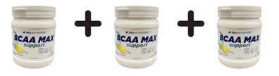 3 x Allnutrition BCAA Max Support, Lemon - 500g