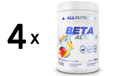 4 x Allnutrition Beta Alanine, Mango - 500g