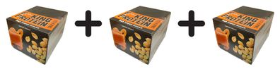 3 x Allnutrition Fitking Protein Snack Bar, Caramel Peanut - 24 x 40g