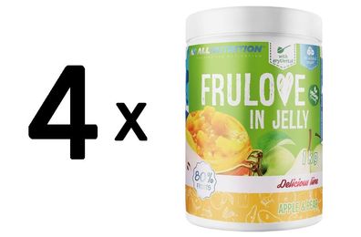 4 x Allnutrition Frulove In Jelly, Apple & Pear - 1000g