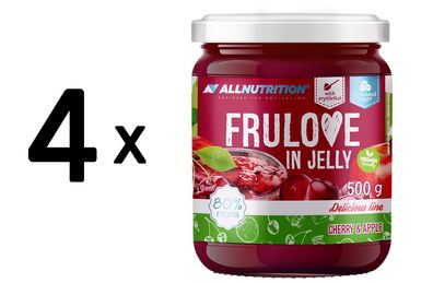 4 x Allnutrition Frulove In Jelly, Cherry & Apple - 500g