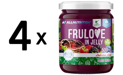 4 x Allnutrition Frulove In Jelly, Forest Fruits - 500g