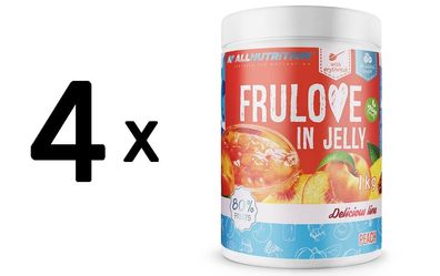 4 x Allnutrition Frulove In Jelly, Peach - 1000g