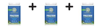 3 x Sunwarrior Warrior Blend + Greens Organic (750g)