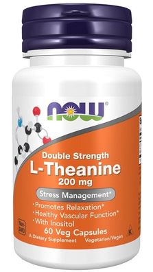 L-Theanine, 200mg with Inositl - 60 vcaps