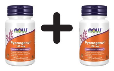 2 x NOW Foods Pycnogenol, 100mg - 60 vcaps