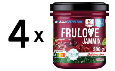 4 x Allnutrition Frulove Jammix, Cherry - 300g