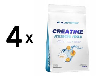 4 x Allnutrition Creatine Muscle Max, Orange - 1000g