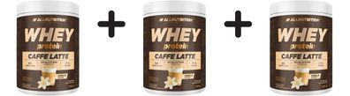 3 x Allnutrition Whey Protein, Caffe Latte - 400g