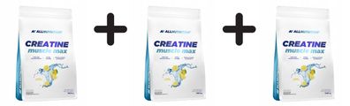 3 x Allnutrition Creatine Muscle Max, Lemon - 1000g
