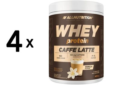 4 x Allnutrition Whey Protein, Caffe Latte - 400g