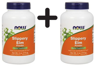 2 x NOW Foods Slippery Elm, Powder - 113g