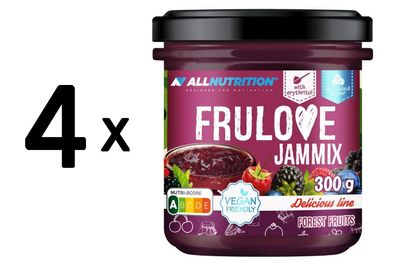4 x Allnutrition Frulove Jammix, Forest Fruits - 300g