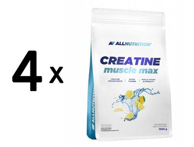4 x Allnutrition Creatine Muscle Max, Lemon - 1000g