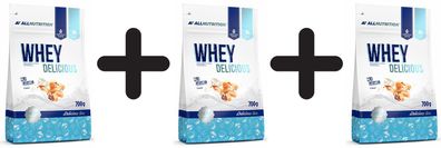 3 x Allnutrition Whey Delicious, Vanilla - 700g