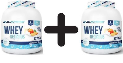 2 x Allnutrition Whey Delicious, Vanilla - 2270g