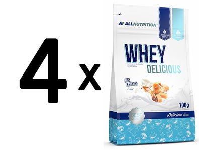 4 x Allnutrition Whey Delicious, Cookie - 700g