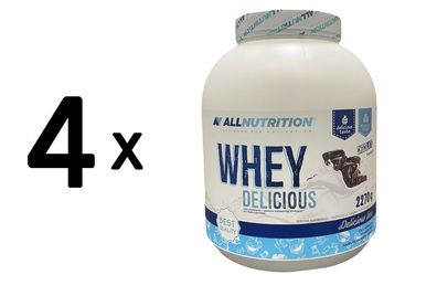 4 x Allnutrition Whey Delicious, Chocolate - 2270g