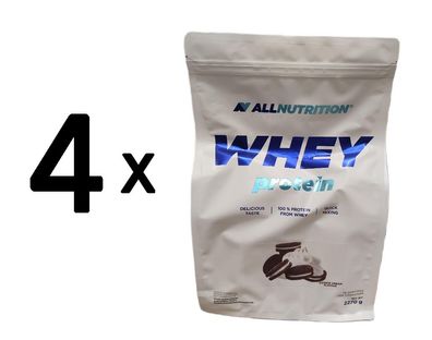 4 x Allnutrition Whey Protein, Cookie Cream - 2270g