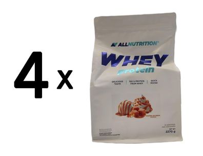 4 x Allnutrition Whey Protein, Caramel Ice Cream - 2270g