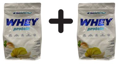 2 x Allnutrition Whey Protein, Banana - 2270g
